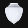 B&P Lamp 8" Opal Pendant Shade, Art Deco Style view 2