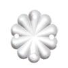 B&P Lamp 2/3" (20 mm) Clear Pressed Glass Rosette view 1