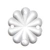 B&P Lamp 2/3" (20 mm) Clear Pressed Glass Rosette view 2
