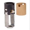 B&P Lamp Candelabra Base, Candle Socket with 1/8 F Hickey, 3" Overall Height view 1
