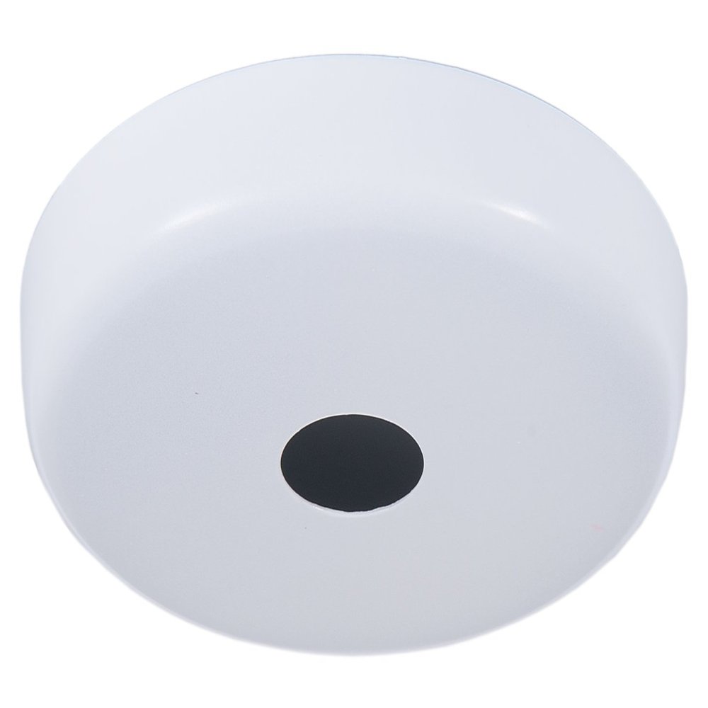 B&P Lamp White Finish Plain Rounded Canopy and Ceiling Light Canopy Plate Kit