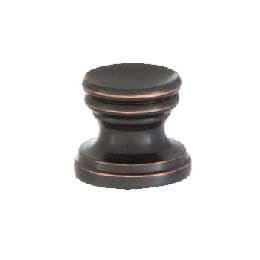 B&P Lamp Cup Shaped Design, Base Only Finial, Oiled Bronze Finish