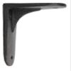 NACH Decorative Shelf Brackets, 2 Pack of 4.3 x 2 x 3.5 inch, Black Cast Iron Shelving Brackets - Metal Shelf Supports- Decorative L Brackets view 3