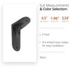 NACH Decorative Shelf Brackets, 2 Pack of 4.3 x 2 x 3.5 inch, Black Cast Iron Shelving Brackets - Metal Shelf Supports- Decorative L Brackets view 4