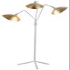 SAFAVIEH Lighting Collection Iris Mid-Century Modern Contemporary Retro White/ Gold 70-inch Living Room Bedroom Home Office Standing Floor Lamp (LED Bulb Included) view 3
