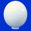 12" White Acrylic Round Plastic Light Globe Pole Post Lamp Outdoor Fixture view 1