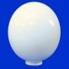 12" White Acrylic Round Plastic Light Globe Pole Post Lamp Outdoor Fixture view 2