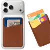 Wallaroo Premium Leather Cell Phone Wallet Stick On - Android and iPhone Wallet and Card Holder for Women and Men - Durable with Non-Slip Lining Secures Up to 3 Cards view 1