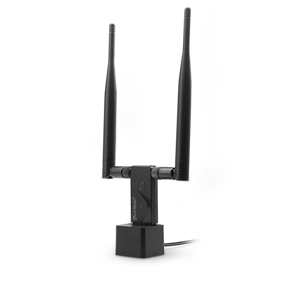 Panda Wireless PAU09 N600 Dual Band (2.4GHz and 5GHz) Wireless N USB Adapter W/Dual 5dBi Antennas - Windows 7/8/10/11, Zorin, Mint, Ubuntu, openSUSE, Fedora, Centos, Kali and Raspbian