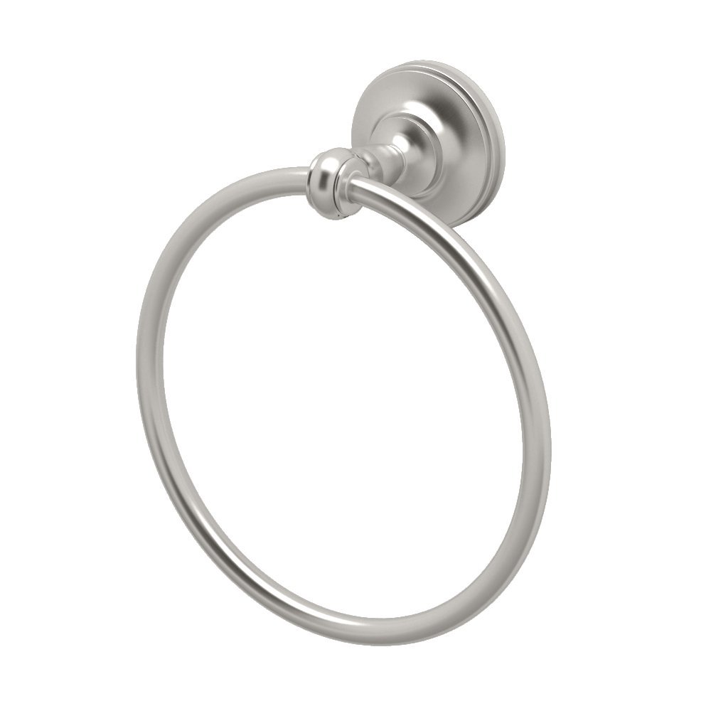 Gatco 4022 Tavern Towel Ring, Satin Nickel 6.5 Inch