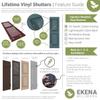 Ekena Millwork LVSL0004WB 3" Lifetime Vinyl Shutter-Lok's (4/Bag), Wedgewood Blue view 2