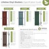 Ekena Millwork LVSL0004WB 3" Lifetime Vinyl Shutter-Lok's (4/Bag), Wedgewood Blue view 3