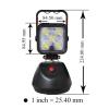 PA LED 1x LED Work 3 Functions Light Portable Handed Rechargeable Magnetic Base 15W Light High Lumen view 2
