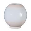 B&P Lamp American Made Opal Glass Ball Shade, Pink Tint, 8 Inch Diameter, 4 Inch Fitter, Hand Blown Milk Glass view 1