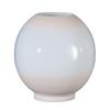 B&P Lamp American Made Opal Glass Ball Shade, Pink Tint, 8 Inch Diameter, 4 Inch Fitter, Hand Blown Milk Glass view 2