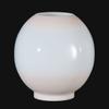 B&P Lamp American Made Opal Glass Ball Shade, Pink Tint, 8 Inch Diameter, 4 Inch Fitter, Hand Blown Milk Glass view 3