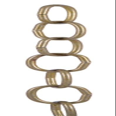 B&P Lamp Antique Brass Finish 8 Gauge Oval Chain