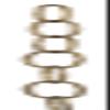 B&P Lamp Antique Brass Finish 8 Gauge Oval Chain view 1