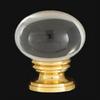 B&P Lamp Smooth Crystal Design, 30mm Ball Finial, Solid Brass Brass Base view 2