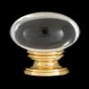 B&P Lamp Smooth Crystal Design, 30mm Ball Finial, Solid Brass Brass Base view 3