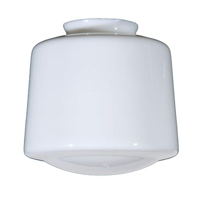 B&P Lamp 8" Opal Glass Schoolhouse Shade