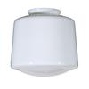 B&P Lamp 8" Opal Glass Schoolhouse Shade view 2