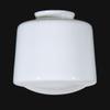 B&P Lamp 8" Opal Glass Schoolhouse Shade view 3