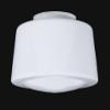 B&P Lamp 12" Opal Glass Schoolhouse Shade view 3