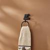 BLACK FOREST DECOR Walk Black Bear Towel Ring 4 1/2" Wx4 Dx8 H view 2