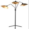 SAFAVIEH Lighting Collection Iris Mid-Century Modern Contemporary Retro Black/ Gold 70-inch Living Room Bedroom Home Office Standing Floor Lamp (LED Bulb Included) view 1