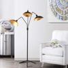 SAFAVIEH Lighting Collection Iris Mid-Century Modern Contemporary Retro Black/ Gold 70-inch Living Room Bedroom Home Office Standing Floor Lamp (LED Bulb Included) view 4