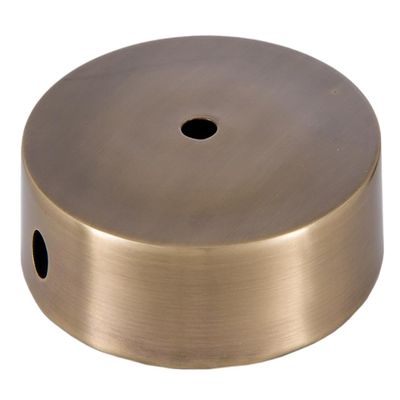 B&P Lamp 4.5 Inch Antique Brass Finish Modern Style Spun Lamp Base