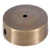 B&P Lamp 4.5 Inch Antique Brass Finish Modern Style Spun Lamp Base view 3