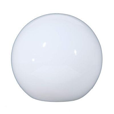 B&P Lamp 10" Opal Glass Neckless Ball Shade