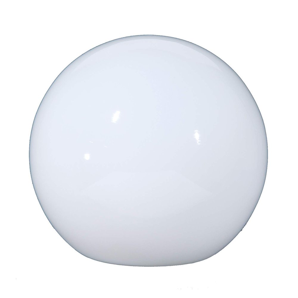 B&P Lamp 10" Opal Glass Neckless Ball Shade