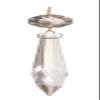 B&P Lamp 3 Inch Champagne U-Drop Lamp Crystal Chandelier Light Replacement Pendant Prism view 1