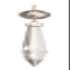 B&P Lamp 3 Inch Champagne U-Drop Lamp Crystal Chandelier Light Replacement Pendant Prism view 2