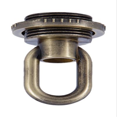 B&P Lamp Antique Brass Die Cast Screw Collar Loop