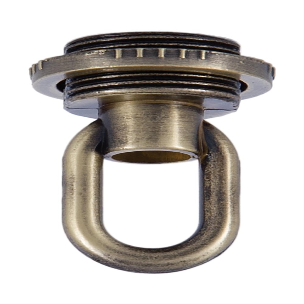 B&P Lamp Antique Brass Die Cast Screw Collar Loop