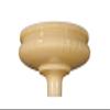 B&P Lamp Embossed Nu-Gold Torchiere Shade view 1