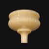 B&P Lamp Embossed Nu-Gold Torchiere Shade view 2