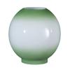 B&P Lamp 8" Opal Glass Ball Shade, Antique Green Tint view 1