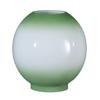 B&P Lamp 8" Opal Glass Ball Shade, Antique Green Tint view 2