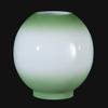 B&P Lamp 8" Opal Glass Ball Shade, Antique Green Tint view 3