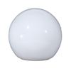 B&P Lamp American Made Opal Glass Neckless Ball Shade, 6 Inch Diameter, 3 Inch Top Opening, Hand-Blown Milk Glass Globe view 1