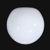 B&P Lamp American Made Opal Glass Neckless Ball Shade, 6 Inch Diameter, 3 Inch Top Opening, Hand-Blown Milk Glass Globe view 3