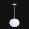 B&P Lamp American Made Opal Glass Neckless Ball Shade, 6 Inch Diameter, 3 Inch Top Opening, Hand-Blown Milk Glass Globe view 4