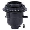 B&P Lamp Push-Thru Style Black Plastic Phenolic Socket with Medium Base and Threaded Shell with Ring view 2