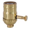 B&P Lamp Med. Base Full Range DIMMER Socket, Solid Brass Shell with Polished and lacq. Finish view 1
