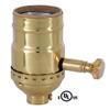 B&P Lamp Med. Base Full Range DIMMER Socket, Solid Brass Shell with Polished and lacq. Finish view 3
